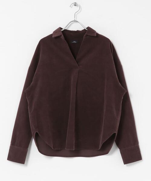 ITEMS URBANRESEARCH(アイテムズ アーバンリサーチ)の「Souplement Corduroy Shirts(シャツ/ブラウス・レディース・ブラック/ホワイト系その他/ブラウン・FREE)」の16枚目の写真