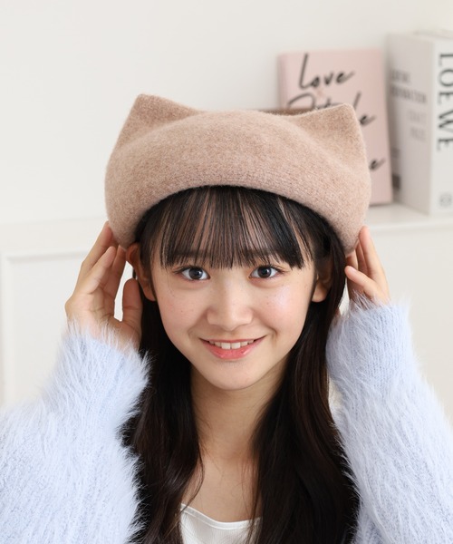 Maison Michel 猫 ベレー帽 Maison Michel 猫 ベレー帽