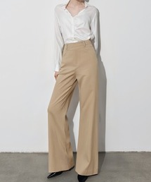 a lot of love（ア ロット オブ ラブ）の「スリムシルエット フレアパンツ（スラックス）」