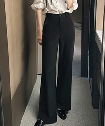 a lot of love（ア ロット オブ ラブ）の「スリムシルエット フレアパンツ（スラックス）」