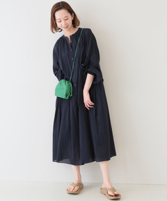 ノーブル NOBLE＊サッカーストライプワンピース ネイビー Noble