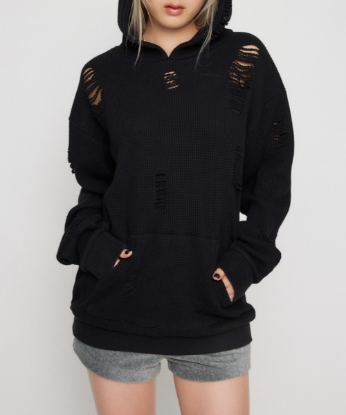 セール】OVER CRASH HOODIE トップス（パーカー）｜LAGUA GEM