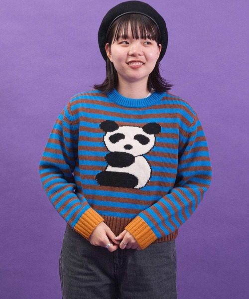 I am I in fact...（アイアムアイインファクト）の「SUPER IDOL sweater（ニット/セーター・レディース・レッド/その他/ブラック・FREE）」の4枚目の写真