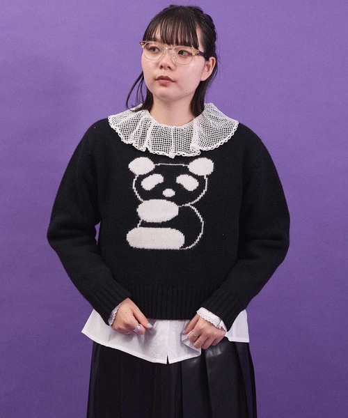 I am I in fact...（アイアムアイインファクト）の「SUPER IDOL sweater（ニット/セーター・レディース・レッド/その他/ブラック・FREE）」の19枚目の写真