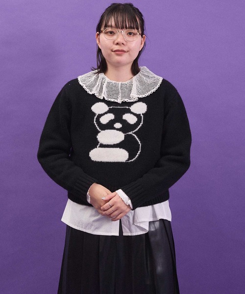 I am I in fact...（アイアムアイインファクト）の「SUPER IDOL sweater（ニット/セーター・レディース・レッド/その他/ブラック・FREE）」の16枚目の写真