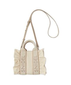 フリルロゴバッグ　アイボリー SNIDEL ショルダーバッグ バッグ フリルロゴバンブーバッグ