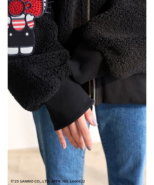 SNIDEL 【HELLO KITTY】プレミアムパーカーブラック SNIDEL（スナイデル）の「【HELLO KITTY】プレミアムパーカー