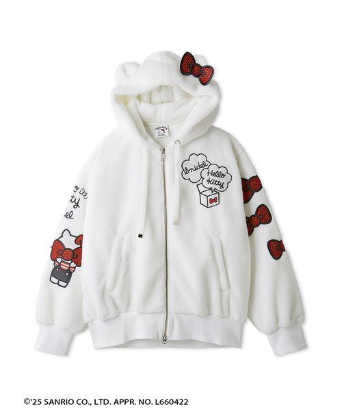 SNIDEL　ブルゾン　パーカー　スナイデル　オシャレ　可愛い 期間限定5%OFF】SNIDEL スナイデル 【HELLO KITTY】レースアップ