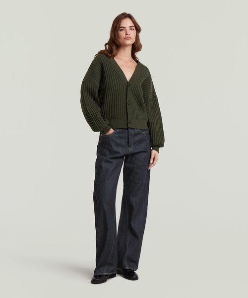 G-STAR(ジースター)の「Contor 3D Wide Jeans/立体裁断ワイドルーズジーンズ/リジッドデニム/L28(デニムパンツ・レディース・ダークインディゴブルー・24inch/25inch/26inch/27inch)」の5枚目の写真