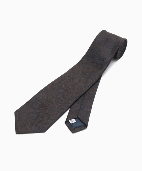 EDIFICE(エディフィス)の「PB シャドーペイズリータイ(ネクタイ・メンズ・ブラウン/ネイビー・FREE)」の5枚目の写真