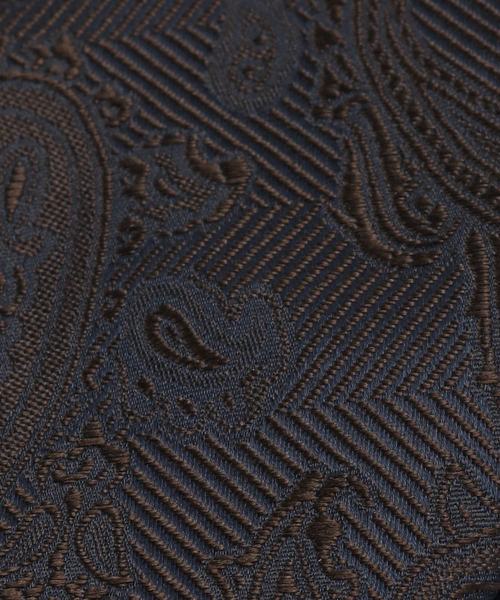 EDIFICE(エディフィス)の「PB シャドーペイズリータイ(ネクタイ・メンズ・ブラウン/ネイビー・FREE)」の7枚目の写真