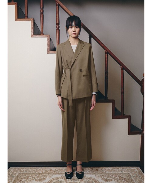 Demi-Luxe BEAMS（デミルクス ビームス）の「BEAMS SALON / ミューズ シック パンツ【セレモニー・オケージョン】（その他パンツ・レディース・グレー/ベージュ・36/38）」の7枚目の写真