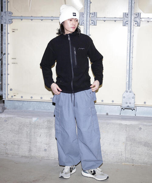 MANASTASH(マナスタッシュ)の「MANASTASH/マナスタッシュ/GRID FLEECE ZIP JKT(その他アウター・メンズ・ブラック/オリーブ系/グレー・L/M/S/XL)」の7枚目の写真