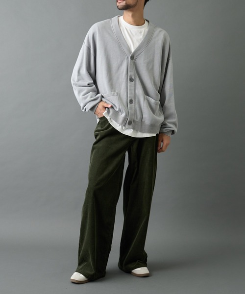 COLONY 2139（コロニートゥーワンスリーナイン）の「パウダー加工スウェットカーディガン（カーディガン/ボレロ・メンズ・ブラック/グレー・MEDIUM/LARGE）」の15枚目の写真