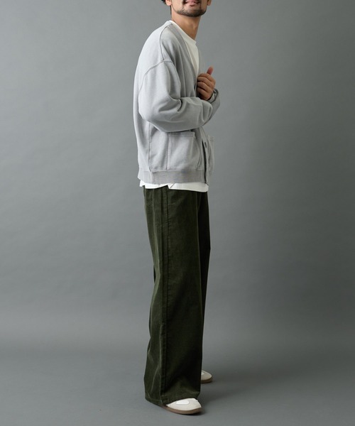 COLONY 2139（コロニートゥーワンスリーナイン）の「パウダー加工スウェットカーディガン（カーディガン/ボレロ・メンズ・ブラック/グレー・MEDIUM/LARGE）」の18枚目の写真