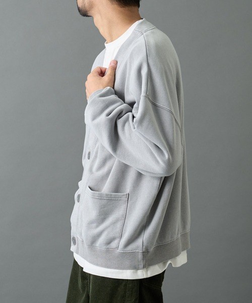 COLONY 2139（コロニートゥーワンスリーナイン）の「パウダー加工スウェットカーディガン（カーディガン/ボレロ・メンズ・ブラック/グレー・MEDIUM/LARGE）」の8枚目の写真