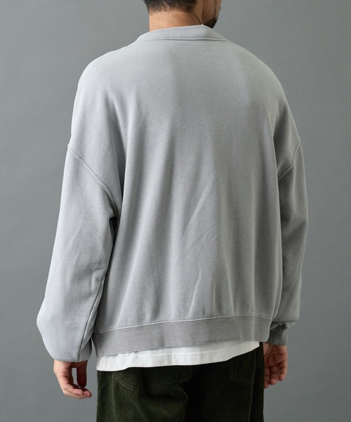 COLONY 2139（コロニートゥーワンスリーナイン）の「パウダー加工スウェットカーディガン（カーディガン/ボレロ・メンズ・ブラック/グレー・MEDIUM/LARGE）」の9枚目の写真