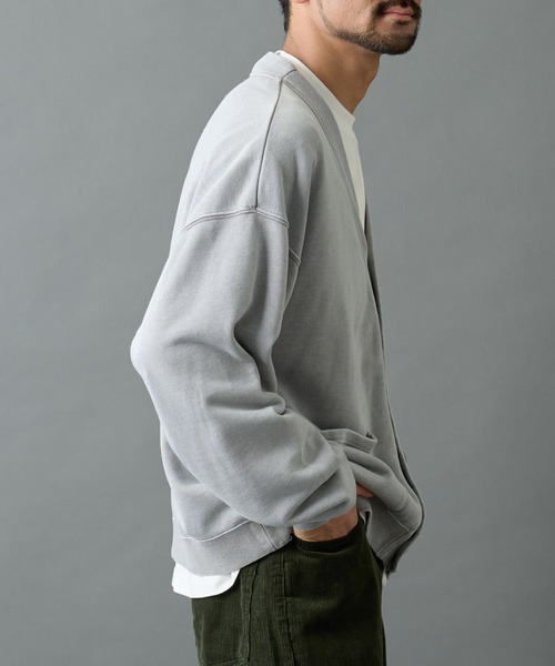 COLONY 2139（コロニートゥーワンスリーナイン）の「パウダー加工スウェットカーディガン（カーディガン/ボレロ・メンズ・ブラック/グレー・MEDIUM/LARGE）」の10枚目の写真