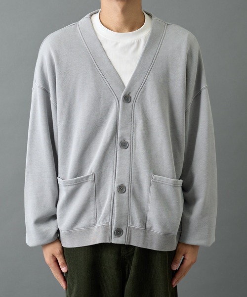 COLONY 2139（コロニートゥーワンスリーナイン）の「パウダー加工スウェットカーディガン（カーディガン/ボレロ・メンズ・ブラック/グレー・MEDIUM/LARGE）」の19枚目の写真
