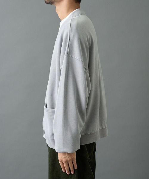 COLONY 2139（コロニートゥーワンスリーナイン）の「パウダー加工スウェットカーディガン（カーディガン/ボレロ・メンズ・ブラック/グレー・MEDIUM/LARGE）」の20枚目の写真