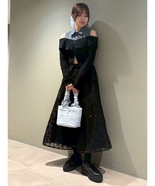 FURFUR（ファーファー）の「オフショルレイヤードニット（ニット/セーター・レディース・ホワイト/ブラック/グレー・F）」の16枚目の写真