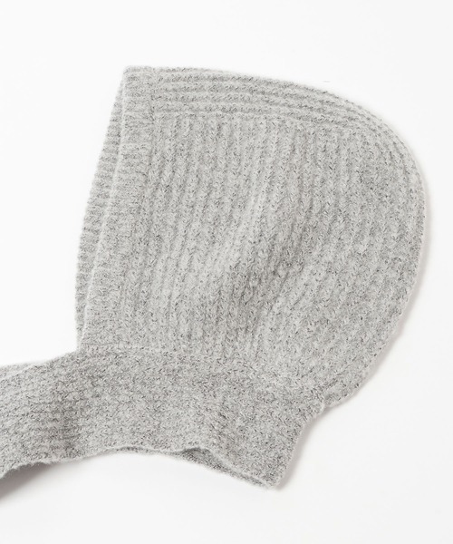 Heather（ヘザー）の「ニットバラクラバ　606017（ニットキャップ/ビーニー・レディース・ブラウン/グレー/オフホワイト・ONE SIZE）」の5枚目の写真