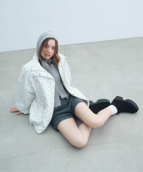 Heather（ヘザー）の「ニットバラクラバ　606017（ニットキャップ/ビーニー・レディース・ブラウン/グレー/オフホワイト・ONE SIZE）」の18枚目の写真