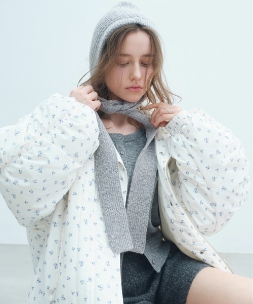 Heather（ヘザー）の「ニットバラクラバ　606017（ニットキャップ/ビーニー・レディース・ブラウン/グレー/オフホワイト・ONE SIZE）」の17枚目の写真