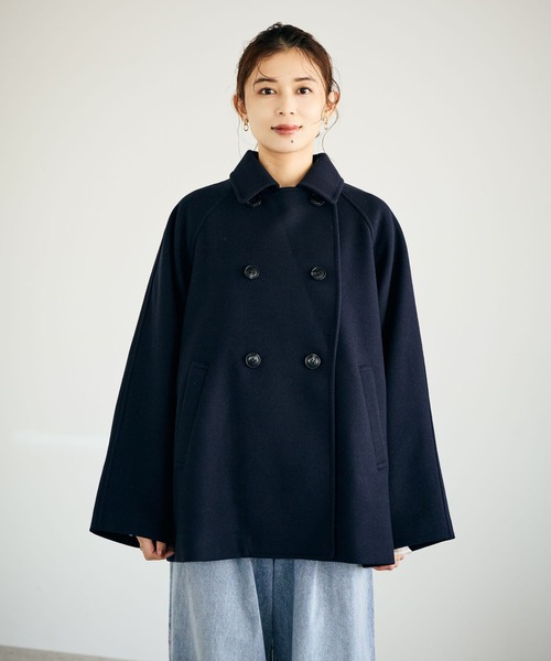 studio CLIPウールライクpコート新品 ウールライクPコート[プチサイズあり]（ピーコート）｜studio CLIP