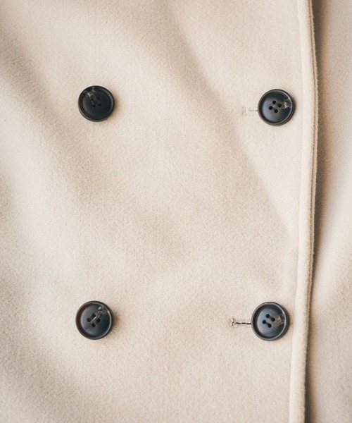 ウールライクPコート[プチサイズあり]（ピーコート）｜studio CLIP