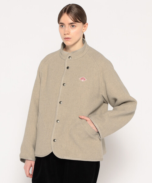 WOMEN'S WOOL LIGHT PILE STANDCOLLAR JACKET（その他アウター