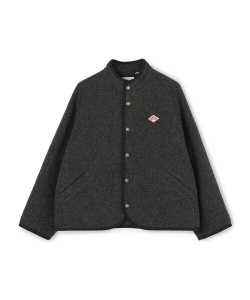DANTON（ダントン）の「WOMEN'S WOOL LIGHT PILE STANDCOLLAR JACKET（その他アウター・レディース・ベージュ系その他/ベージュ/ネイビー/グレー・36/34/38）」の2枚目の写真