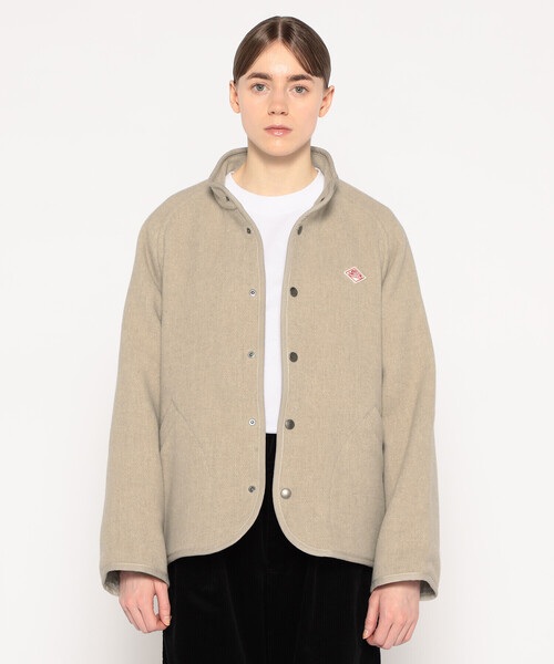 DANTON（ダントン）の「WOMEN'S WOOL LIGHT PILE STANDCOLLAR JACKET（その他アウター・レディース・ベージュ系その他/ベージュ/ネイビー/グレー・36/34/38）」の8枚目の写真