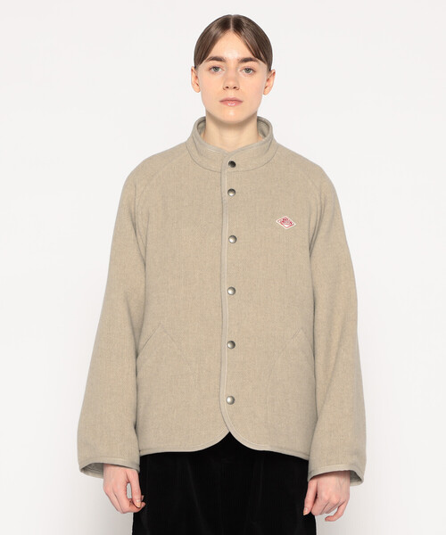 DANTON（ダントン）の「WOMEN'S WOOL LIGHT PILE STANDCOLLAR JACKET（その他アウター・レディース・ベージュ系その他/ベージュ/ネイビー/グレー・36/34/38）」の9枚目の写真