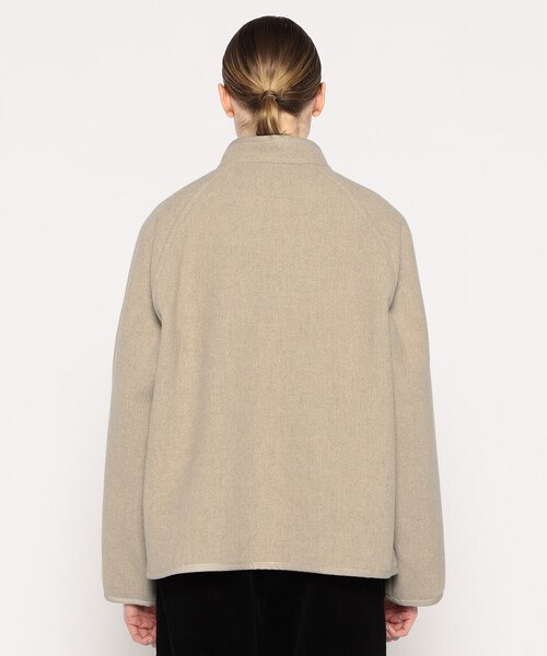 DANTON（ダントン）の「WOMEN'S WOOL LIGHT PILE STANDCOLLAR JACKET（その他アウター・レディース・ベージュ系その他/ベージュ/ネイビー/グレー・36/34/38）」の13枚目の写真