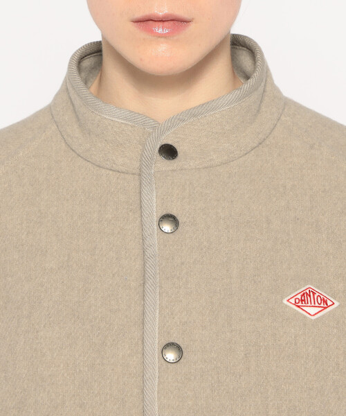 DANTON（ダントン）の「WOMEN'S WOOL LIGHT PILE STANDCOLLAR JACKET（その他アウター・レディース・ベージュ系その他/ベージュ/ネイビー/グレー・36/34/38）」の14枚目の写真
