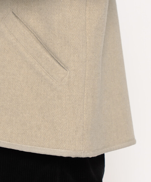 DANTON（ダントン）の「WOMEN'S WOOL LIGHT PILE STANDCOLLAR JACKET（その他アウター・レディース・ベージュ系その他/ベージュ/ネイビー/グレー・36/34/38）」の17枚目の写真