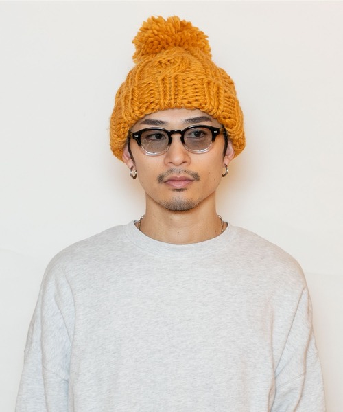 CA4LA カシラ ニットキャップ EX WINTER 4(ONESIZE WHITE): ニット