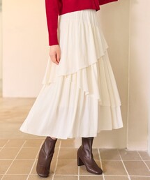 Feroux（フェルゥ）の「アシンメトリーティアード スカート（スカート）」