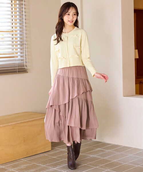 アシンメトリーティアード スカート（スカート）｜Feroux（フェルゥ