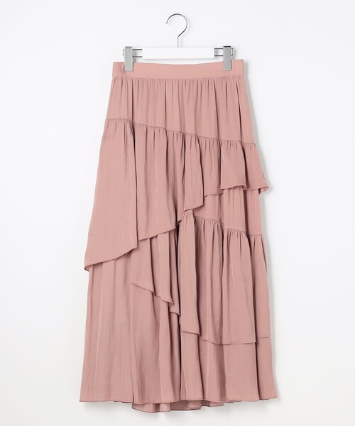 Feroux(フェルゥ)の「アシンメトリーティアード スカート(スカート・レディース・アイボリー系/ピンク系・SMALL/MEDIUM)」の16枚目の写真