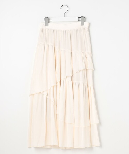 Feroux(フェルゥ)の「アシンメトリーティアード スカート(スカート・レディース・アイボリー系/ピンク系・SMALL/MEDIUM)」の17枚目の写真
