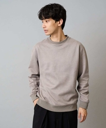 a.v.v（アーヴェヴェ）の「【イージーケア/毛玉になりにくい】ツイルエンボスフェイクスエードプルオーバー【洗濯機で洗える】（スウェット）」