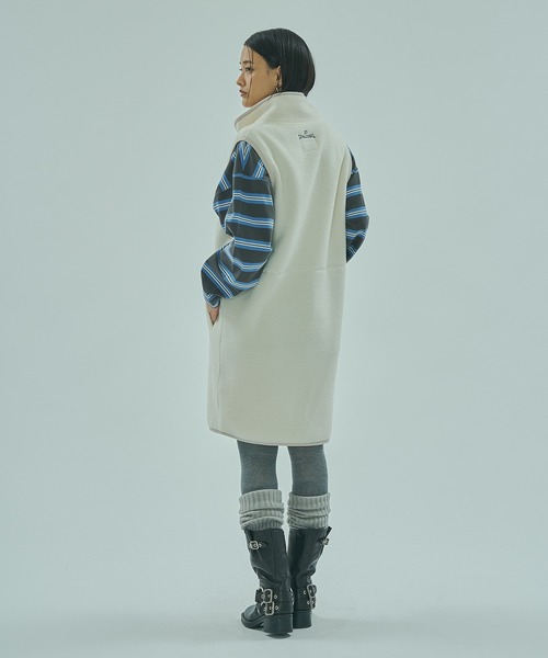 SPALDING(スポルディング)の「(SPALDING x ROSE BUD)FLEECE VEST(ベスト・レディース・ホワイト/ネイビー・ONE SIZE)」の7枚目の写真