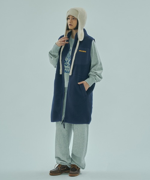 SPALDING(スポルディング)の「(SPALDING x ROSE BUD)FLEECE VEST(ベスト・レディース・ホワイト/ネイビー・ONE SIZE)」の12枚目の写真