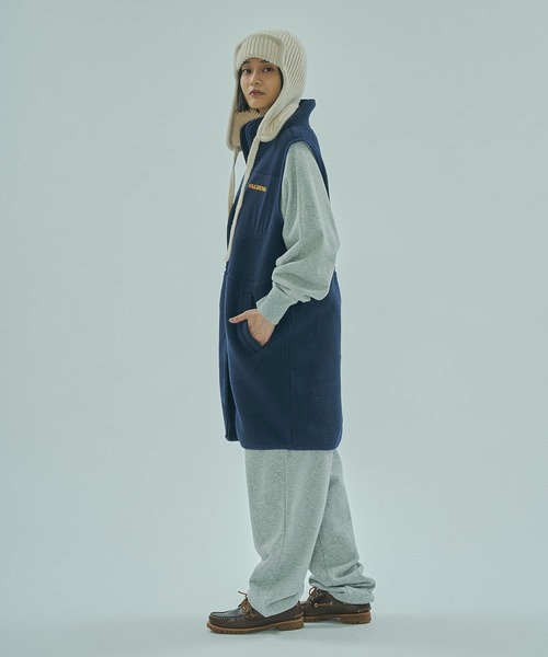 SPALDING(スポルディング)の「(SPALDING x ROSE BUD)FLEECE VEST(ベスト・レディース・ホワイト/ネイビー・ONE SIZE)」の14枚目の写真