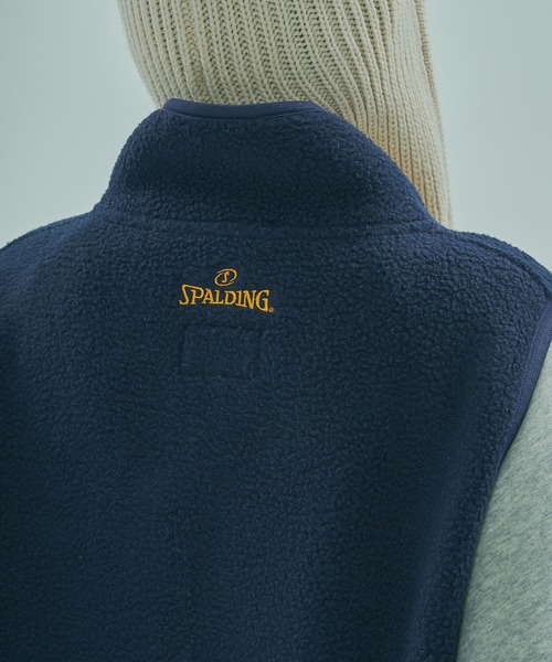 SPALDING(スポルディング)の「(SPALDING x ROSE BUD)FLEECE VEST(ベスト・レディース・ホワイト/ネイビー・ONE SIZE)」の18枚目の写真