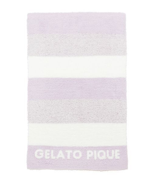 【新品未使用】ジェラートピケ　パンダ　大判ブランケット　ピンク ジェラート ランダム ボーダー ブランケット ピンク｜ジェラートピケ