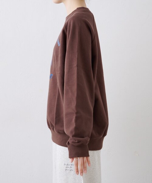 GEVACO（ゲバコ）の「【GEVACO】裏毛刺繍プリントプルオーバー（スウェット・レディース・グレー/ネイビー/ブラウン・ONE SIZE）」の13枚目の写真