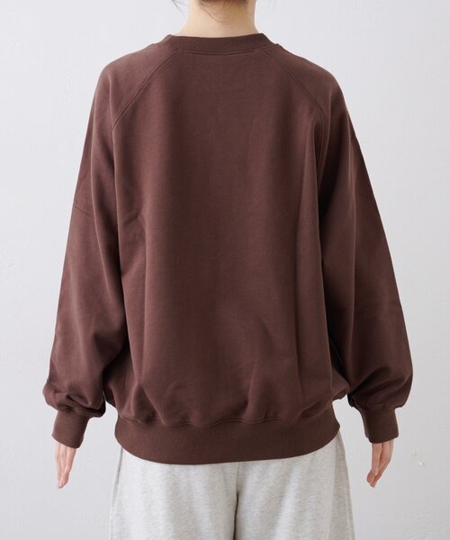 GEVACO（ゲバコ）の「【GEVACO】裏毛刺繍プリントプルオーバー（スウェット・レディース・グレー/ネイビー/ブラウン・ONE SIZE）」の14枚目の写真